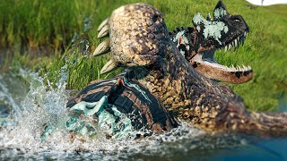 How to grab and drown any Dino as Deinosuchus  The isle Evrima update 3 [upl. by Palua439]