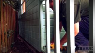 Summer House Shed Installation How To [upl. by Neevan]