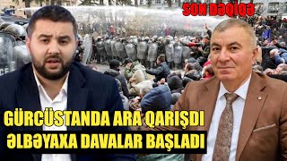 Gürcüstanda küçə döyüşləri başladı Əli Mustafa ilə QIRMIZI MASA [upl. by Leikeze]