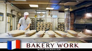 Legendary Alpine bakery with wood fired oven  Sourdough bread making in France [upl. by Reivaj]