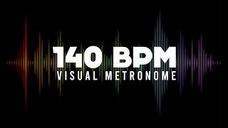 140 BPM Metronome Visual Metronome  Click Track [upl. by Calvano]