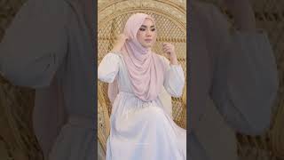 Shawl Labuh Tutorial Style Simple – QotrunNada shawltutorial tudungshawl [upl. by Lladnek]