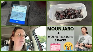 MOUNJARO VLOG  125 mg  MOTHER NATURE AFTER 11 MONTHS [upl. by Virendra691]