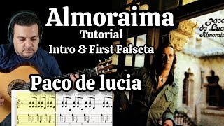 Paco de lucia Almoraima Tutorial [upl. by Ikairik722]