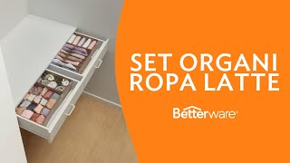 Set Organi Ropa Latte Betterware [upl. by Rotberg]