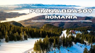 Poiana Brasov Romania December 2023  4K Drone Footage [upl. by Winstonn]