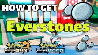 HOW TO GET Everstone in Pokemon Ultra Sun and Moon [upl. by Macdonald253]