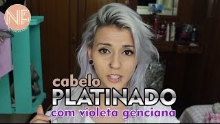 Tutorial Como platinar o cabelo em casa com Violeta Genciana [upl. by Imak167]