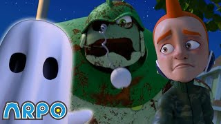 Terrible Night Time Trouble  ARPO The Robot  Spooky Play  Halloween Cartoons for Kids [upl. by Janis]