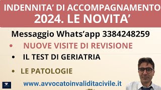 INDENNITA DI ACCOMPAGNAMENTO 2024 LE NOVITA [upl. by Lamee]