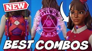 THE BEST COMBOS FOR NEW ISABELLE SKIN EXTRACURRICULARMOR BUILTINEMOTE  Fortnite [upl. by Yrocej]