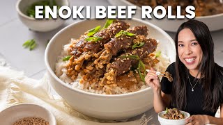 Easy Enoki Beef Rolls Recipe under 20 minutes [upl. by Dygert]