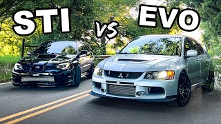 EVO Vs STI  2000’s Most Iconic Cars  Behind The Wheel  Shawn Abedi [upl. by Assille]