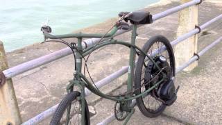 1944 BSA Airborne Paratrooper Motorised Bicycle Cyclemaster [upl. by Thayne478]