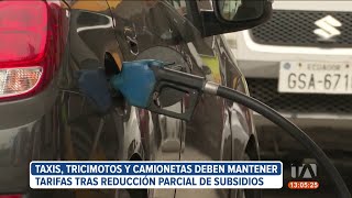 Taxis tricimotos y camionetas deberán mantener sus tarifas tras aumento el precio de gasolinas [upl. by Lapointe]