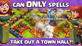 Clash of Clans ♦ Can ONLY Spells Take Out a Town Hall ♦ CoC ♦ [upl. by Yonatan]