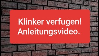 Klinker verfugen  Anleitungsvideo [upl. by Denae]