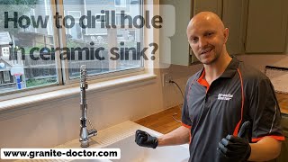 How to drill hole in ceramic sink [upl. by Catriona254]