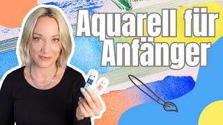 Aquarell lernen  Grundtechniken und Effekte Tutorial für Newbies [upl. by Pessa]