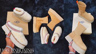 UGG BOOT UNBOXING REVIEW amp TRY ON  CLASSIC DIPPER amp TAZZ UGGBRAID STYLES  UGG SEASON [upl. by Pasahow]