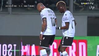 Goal  Golo Quaresma Vitória SC 11 CD Nacional Liga 2021 12 [upl. by Higley318]