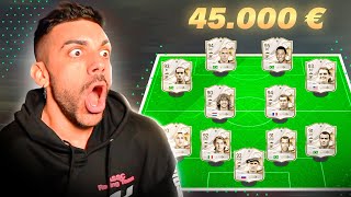 45000 € EN FIFA POINTS  LA MEJOR PLANTILLA DE LA HISTORIA DE FC 24  DjMaRiiO [upl. by Goggin783]