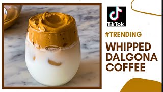 Homemade Dalgona Coffee  Tik Tok trending whipped coffee  homemade cold coffee recipe [upl. by Beverle]