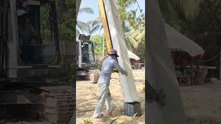 Join piling expert hammer drop construction youtubeshorts youtube youtuber shorts short [upl. by Laerdna]