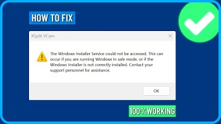 How to Fix the Windows Installer Service Could Not Be Accessed in Windows 111087 [upl. by Ahseikan390]