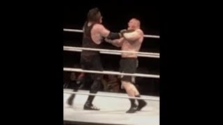 Kane chokeslams Brock Lesnar twice  2018 [upl. by Garnes]