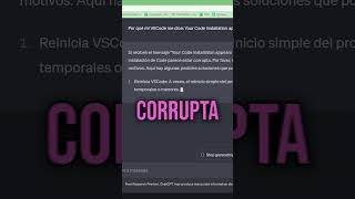 ⚠️🪡 Arregla el error de INSTALACIÓN CORRUPTA en VSCODE [upl. by Ney]