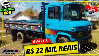 Caminhão MERCEDES BENZ 608 Carroceria e Baú a venda À PARTIR DE 22 MIL Top Ofertas Rockar mb608 [upl. by Wiburg230]