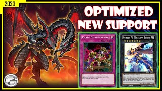 NEW SUPPORT RED EYES DECK OPTIMIZED GAMEPLAY DECEMBER 2023  YUGIOH DUEL LINKS [upl. by Mochun266]