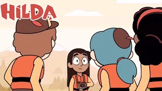 Hilda Season 3 Chapter 4 Clip Hilda Frida And David Meet Louise [upl. by Ialocin]