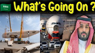 Huge Planes On Saudi Roads  Saudi Ka Teer Nishane Pe [upl. by Anoet]