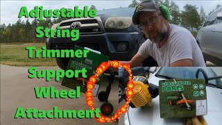 Adjustable String Trimmer Support Wheel Attachment  Weed Eater [upl. by Martha]