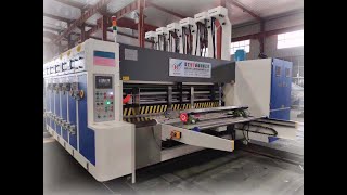 NagjaN Brand Heavy duty Lead Edge Feeder Two colour Printer Slotter Electric Hydraulic Stacker [upl. by Amsirp]