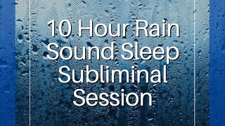 Motivation to Get Things Done  10 Hour Rain Sound  Sleep Subliminal  By Minds in Unison [upl. by Coheman]