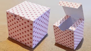 DIY Boite Cadeau en papier  Comment faire une boite carrée [upl. by Dorolisa]