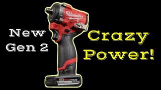 Crazy Power From The NEW Gen 2 Stubby Impact By Milwaukee Tool [upl. by Catlin]