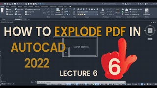 How To Explode PDF in AutoCAD 2022  How to convert DWG File into PDF  Explode PDF AutoCAD Drawing [upl. by Cibis907]