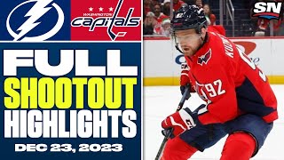 Tampa Bay Lightning at Washington Capitals  FULL Shootout Highlights  December 23 2023 [upl. by Ferrand]