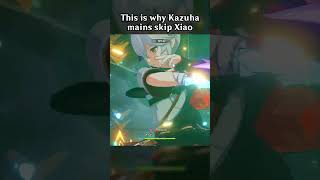 THIS IS WHY KAZUHA MAINS SKIP XIAO [upl. by Garnette]