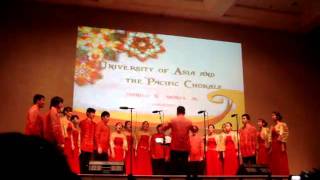 UAampP Chorale  Filipino Christmas Songs medley  Kulturas Pasko sa Atin [upl. by Anaujal611]