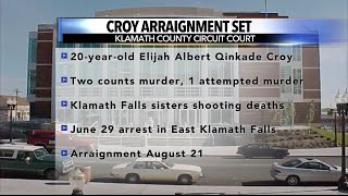 Klamath Falls double murder suspect gets arraignment date for sisters deaths case [upl. by Meelak]