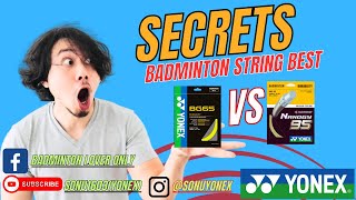 Battle of the Strings Badminton BG 65 vs Nanogy 95  REVIEW  YONEX  CARLTON [upl. by Asilrahc]