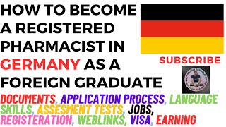 How to Become a Registered Pharmacist in Germany As A Foreign Graduate [upl. by Docila]