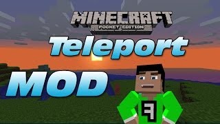 081 Teleport mod  Minecraft Pocket Edition [upl. by Rawna]