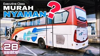 EXECUTIVE CLASS 28 SEATS CUMA 240 RIBU  Trip Bus Kramat Djati Jakarta Salatiga [upl. by Eignat]