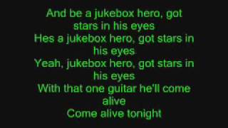 Jukebox Hero with lyrics [upl. by Ketti]